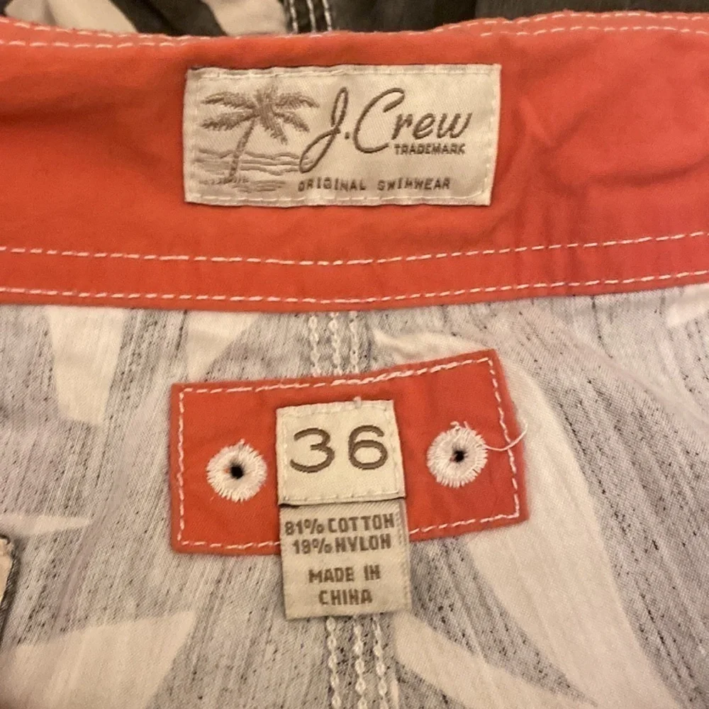 J. Crew cotton blend original swimwear shorts. Size 36 .Style 13808